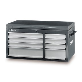 C38 TG-CAB 8 DRAWERS + TOP CHEST GREY
