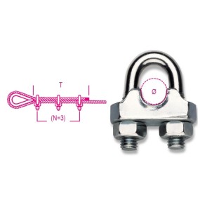 8016 FR10-WIRE ROPE CLIPS STEEL GALVANI.