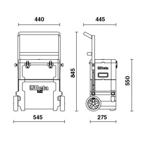 TROLLEY PORTA ATTREZZI C41S CON 133 UTENSILI BETA 4100S/SBK