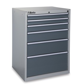 Шкаф инструментальный с выдвижными ящиками (6 шт.) промышленного назначения - Beta C35/6G