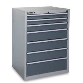Шкаф инструментальный с выдвижными ящиками (7 шт.) промышленного назначения - Beta C35/7G
