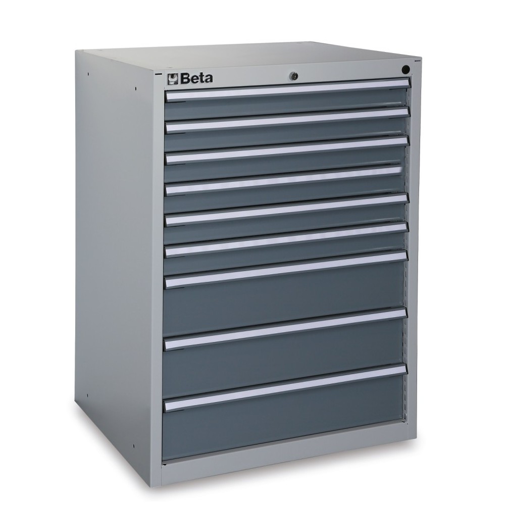 Шкаф инструментальный с выдвижными ящиками (9 шт.) промышленного назначения - Beta C35/9G