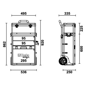 Trolley porta attrezzi - Beta C41H