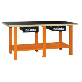 Рабочий стол с деревянной столешницей - Beta C56W