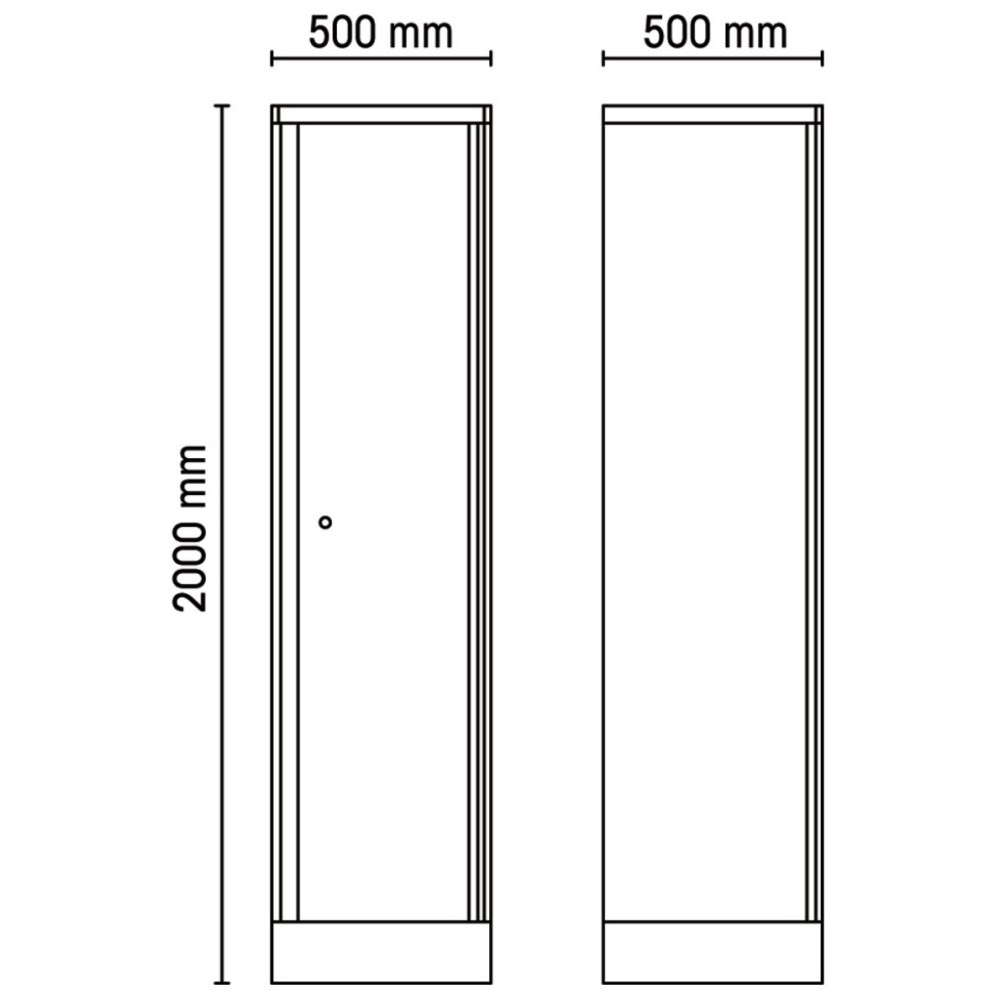 Ερμάριο από λαμαρίνα με μια πόρτα, για συνδυασμό εξοπλισμού συνεργείου RSC55 - Beta C55A1