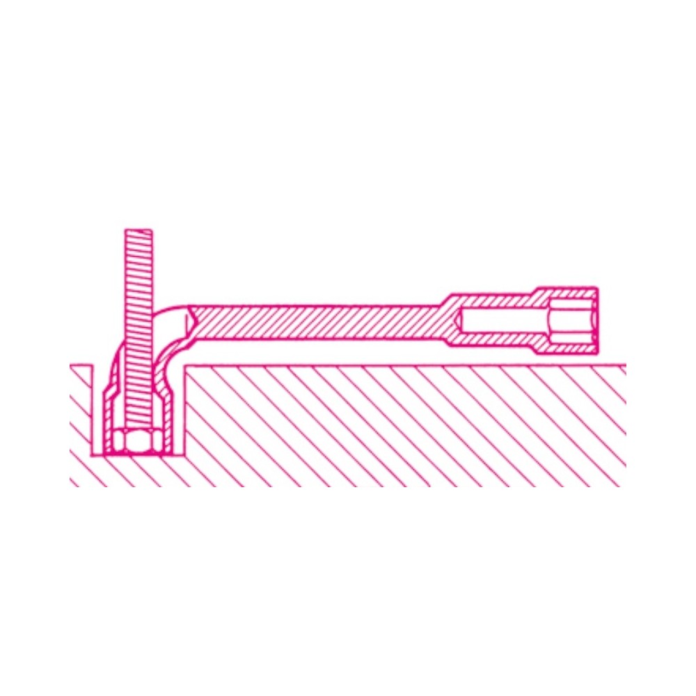 Klucze nasadowe kątowe, dwustronne, wzmocnione - Beta 933