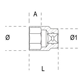 920 A8-DOUILLE 6 PANS 1/2