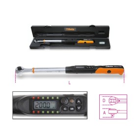 Electronic direct reading torque wrench for right-hand (accuracy: ±2%) and left-hand (accuracy: ±3%) tightening - Beta 599DGT