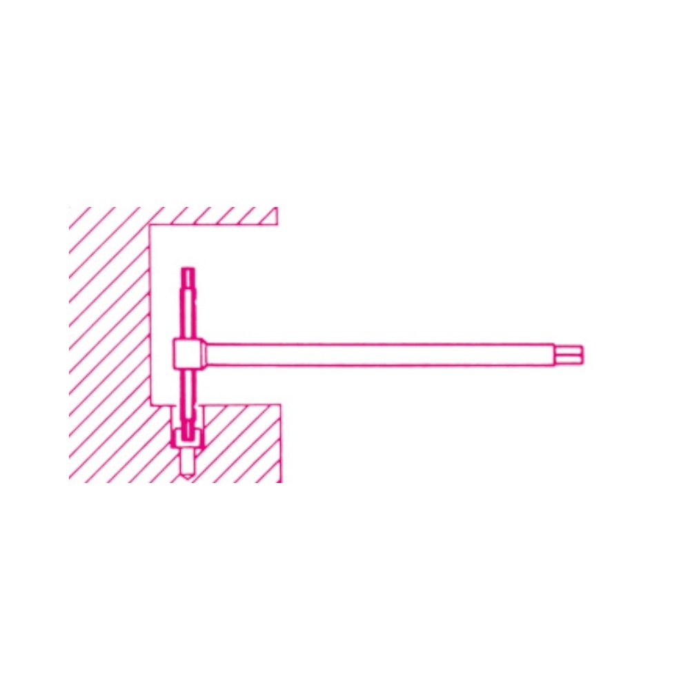 Chiavi a T con tre estremità maschio esagonale cromate - Beta 951AS