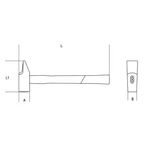 Martelli tipo francese per falegnami manico in legno - Beta 1374F