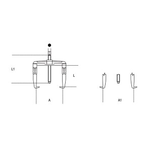 Two-leg universal pullers -...