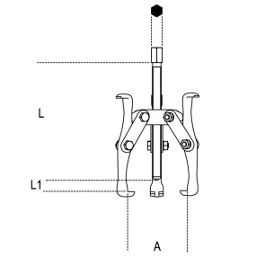 Estrattori a tre griffe reversibili - Beta 1521/1 - 1521/2