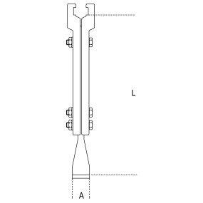 Griffe tipo lungo per estrattori 1580/8I - 1500/8 - Beta 1580GL