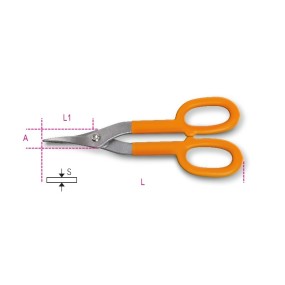 Tin snips straight narrow blades - Beta 1114
