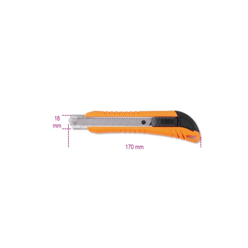 Нож, 18 мм, поставляется с 3 лезвиями - Beta 1771