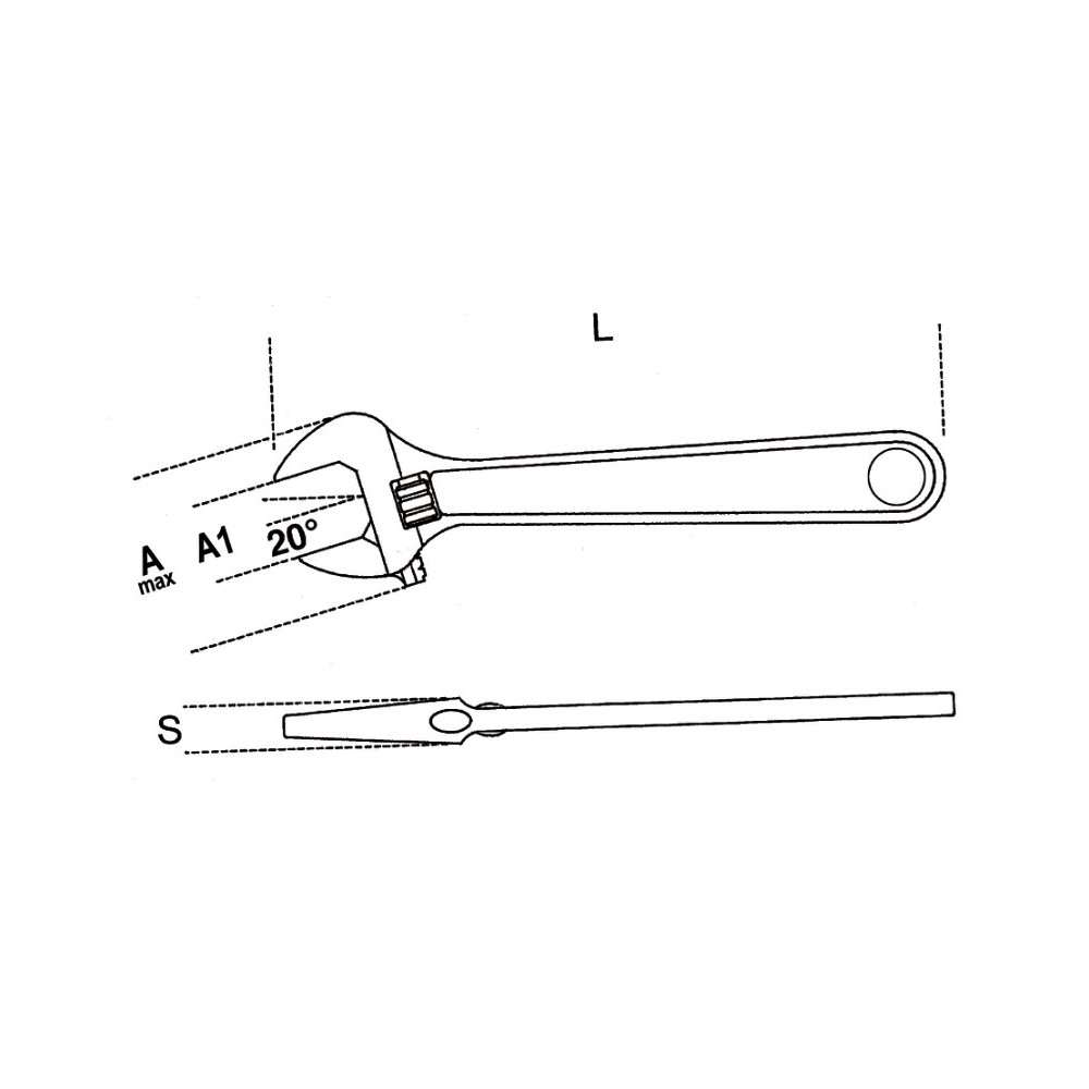 Adjustable wrenches, made of stainless steel - Beta 111INOX