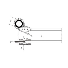 Giratubi reversibili a catena modello pesante - Beta 386A