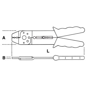 Pinza per capicorda non isolati aperti - Beta 1603B