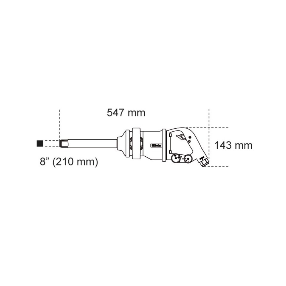 Avvitatore pneumatico da 1 pollice reversibile - Beta 1930LH