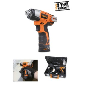 Reversible impact wrench, 12V   Ideal for jobs in small areas, provides high torque (115 Nm), one-handed operation  (Available