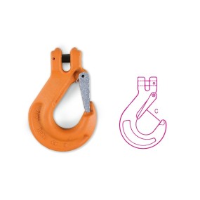 Clevis chain hooks, high-tensile alloy steel - Beta 8060R - 8060