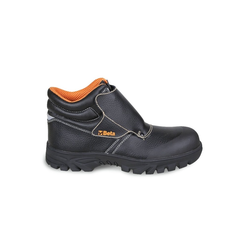 черные кожаные ботинки «сварщика» со шнуровкой, водонепроницаемые, быстросъемные, с передней защитной накладкой, с застежкой на