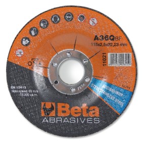 абразивно-отрезные диски из стали и нержавеющей стали с утопленным центром - Beta 11021
