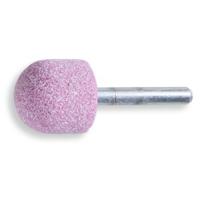 Mole abrasive con gambo Granuli abrasivi di corindone rosa con legante ceramico Forma cilindro arroton... - BetaABRASIVES 11125