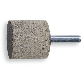 Mole abrasive con gambo Granuli abrasivi di corindone grigio/bianco con legante resinoide Forma cilind... - BetaABRASIVES 11151