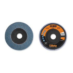 Dischi lamellari con tela abrasiva allo zirconio Supporto in plastica e lamella singola  - BetaABRASIVES 11200A