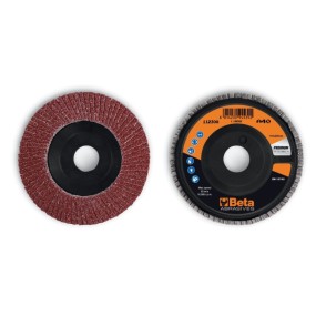 Dischi lamellari con tela abrasiva al corindone Supporto in plastica e lamella singola - BetaABRASIVES 11230A