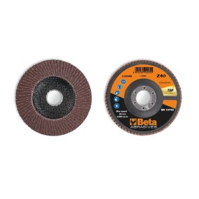 Dischi lamellari con tela abrasiva al corindone Supporto in fibra di vetro e lamella singola - BetaABRASIVES 11234B