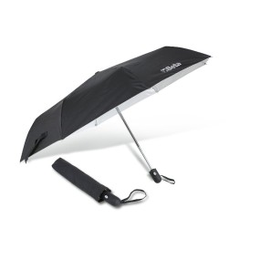 Paraplu, vervaardigd uit nylon T210, aluminium frame bestaande uit 3-secties, zwart, automatisch open/sluit mechanisme - Beta