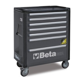 Wózek narzędziowy z 7 szufladami, z systemem zabezpieczającym przed przewróceniem - Beta C37A/7