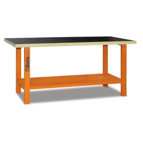 ​Stół warsztatowy z wielowarstwowym drewnianym blatem roboczym - Beta C56B