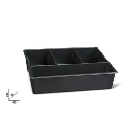 Thermoformed tote tray, 4-compartment, for tool cases C99V1 and C99V3/2C - Beta C99T