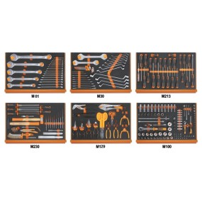 Συλλογή με 214 εργαλεία σε μαλακούς δίσκους τακτοποίησης - Beta 5988U6/M