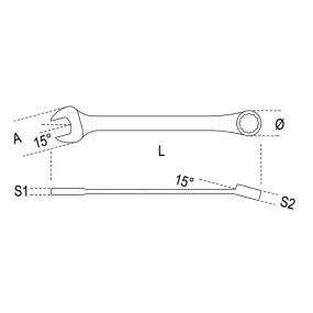 Chaves mistas boca/luneta H-SAFE - Beta 42NEWHS