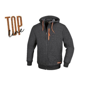 Felpa zip lunga, con cappuccio - Beta 7665G