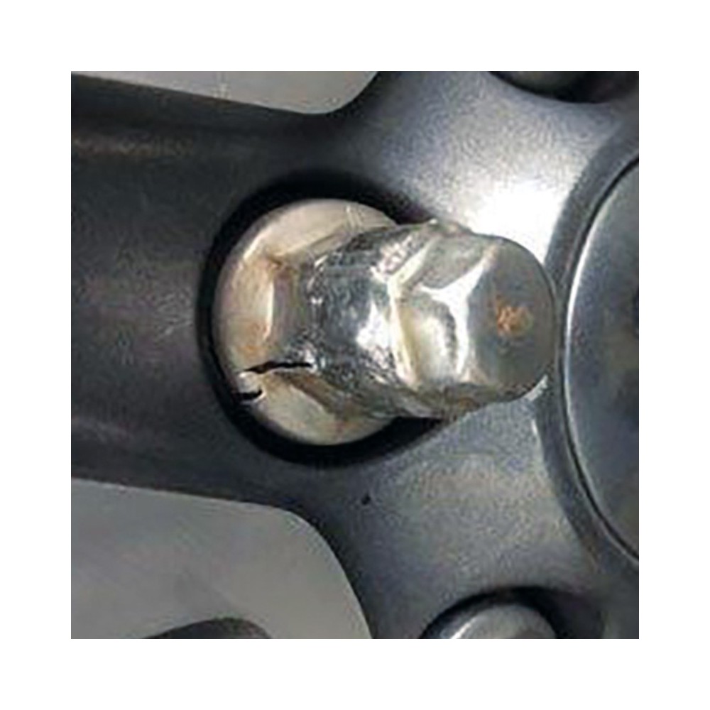 Chiave a bussola per dadi ruota Ford con rivestimento in alluminio danneggiato