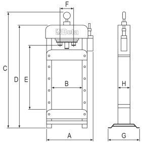 Hydraulische Presse mit...