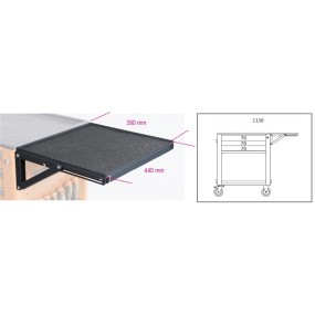 Folding shelf for items RSC24 - RSC24A - RSC51 - Beta 2400 RSC24/MP