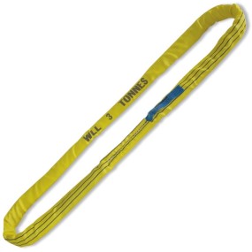 Cables redondos de anillo, 3t, amarillo, tejido en poliéster de alta tenacidad (PES) - Beta 8176