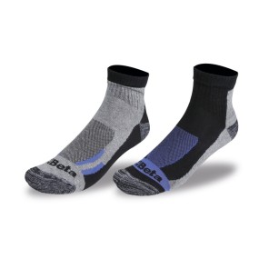 2 Paar Maxi-Sneakersocken aus Baumwolle mit Lauffläche aus Baumwollfrottee - Beta 7426P