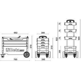 CARRELLO PORTA ATTREZZI BETA C27S