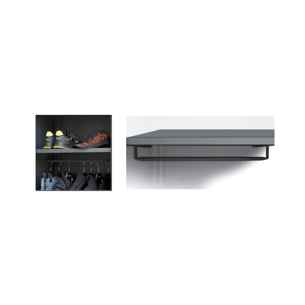 Interior shelf for tool cabinet C45PRO AS1, with clothes rail - Beta C45PRO A1/