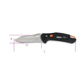 Foldaway knife with serrated blade - Beta 1778BS