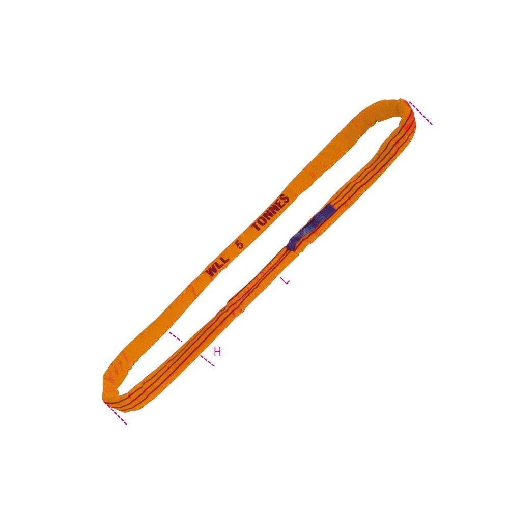 Rundschlingen, 10 t, orangefarbig, aus hochfestem Polyester (PES) - Beta 8179A