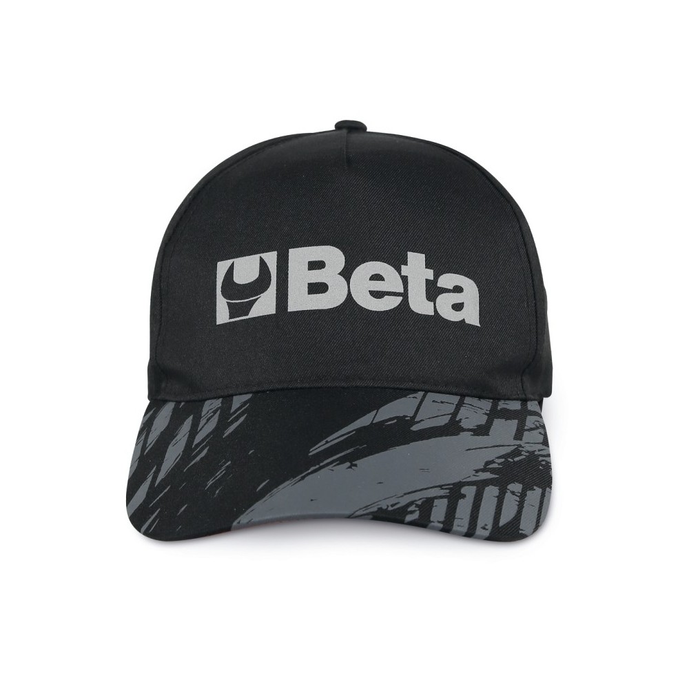 καπέλο με καμπυλωτό γείσο, μαύρο - Beta 7982N