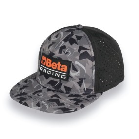 Camouflage racing cap with flat visor. - Beta 9525CM